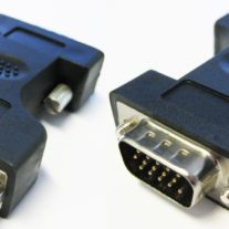 DVI 17F (analogue) to VGA HD15M Adaptor, GC-17FA15M (VGA Male to DVI Female)