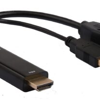 8Ware GC-HDMIDP-2U HDMI to DisplayPort DP Male to Female with USB (for power) Adapter Cable