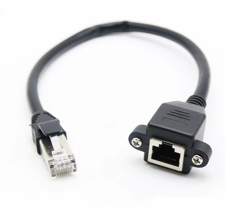 8Ware RJ45 Male to Female KO820U-2F Cat5e Network/ Ethernet Cable 2m Black-  Standard network extension cable – Storm Computers Cannington