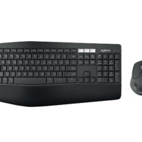 Logitech 920-008233 MK850 Wireless Desktop Keyboard Mouse Combo 3 year battery Incurve keys Low profile Cushioned palm rest
