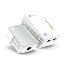 TL-WPA4220KIT TP-Link TL-WPA4220KIT 300Mbps AV600 Wi-Fi Powerline Extender Starter Kit 600Mbps HomePlug AV 300Mbps Wireless 2x100Mbps LAN 2.4GHz 802.11bgn 300m rang