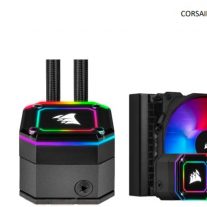 Corsair CW-9060047-WW H115i Elite CAPELLIX 280mm Radiator, 2x ML140 RGB PWM Fans, Ultra Bright RGB Pump Head. Liquid Cooling