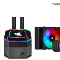 Corsair CW-9060048-WW H150i Elite CAPELLIX 360mm Black Radiator, 3x ML120 RGB PWM Fans, Ultra Bright RGB Pump Head. Liquid Cooling