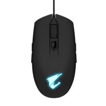 Gigabyte GM-AORUS-M2 Optical Gaming Mouse USB Wired 6200 dpi 12500 fps 50g 3D Scroll 50 million click Matte Black RGB Fusion On-the-fly DPI Adjustment