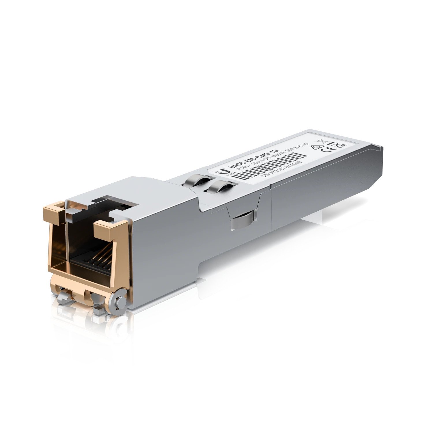 Ubiquiti UACC-CM-RJ45-1G  SFP to RJ45 Transceiver Module, 1000Base-T Copper SFP Transceiver, 1Gbps Throughput Rate, Supports Up to 100m