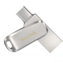 SanDisk 32GB Ultra Dual Drive Luxe USB-C & USB-A Flash Drive Memory Stick 150MB/s USB3.1 Type-C Swivel for Android Smartphones Tablets Macs PCs