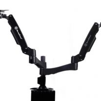 SilverStone ARM22BC ARM DUO Dual LCD Interactive monitor mount, black SST-ARM22BC