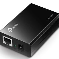 TL-POE150S TP-Link TL-POE150S PoE Injector Splitter 2x Gigabit Ports, 802.3af, Power Over Ethernet Adapter carry Power  Data over 100m Plug  Play