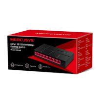 MS108G Mercusys MS108G 8-Port Gigabit Desktop Switch, 8x Gigabit Ports, Compact Design, Plug N Play, Green Ethernet Technology
