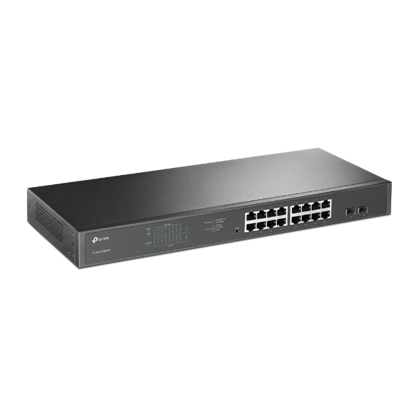 TL-SG1218MPE TP-Link TL-SG1218MPE JetStream 16-Port Gigabit Easy Smart PoE/PoE+ Switch 2 Fans, QoS, IGMP Snooping