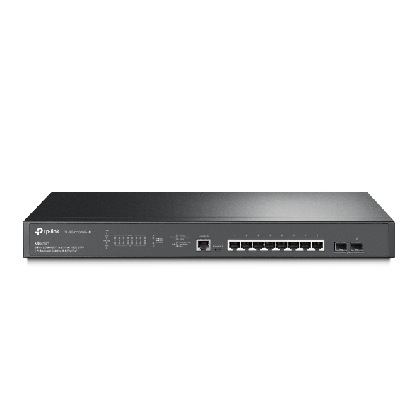 TL-SG3210XHP-M2 TP-Link TL-SG3210XHP-M2 JetStream 8-Port 2.5GBASE-T and 2-Port 10GE SFP+ L2+ Managed Switch with 8-Port PoE+ 2xFan Rack Mountable IGMP Snooping,Omada