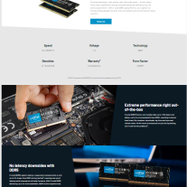 Crucial-P CT2K16G56C46U5  32GB (2x16GB) DDR5 UDIMM 5600MHz CL46 Desktop PC Memory