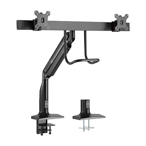 Brateck LDT43-C021  Dual Monitors Select Gas Spring Aluminum Monitor Arm Fit Most 17‘-35’ Monitors Up to 10kg per screen VESA 75x75/100x100