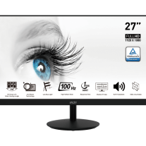 MSI PRO MP271A 27" FHD 1920*1080 100Hz IPS Flat Screen HDMI, DP & VGA VESA Speakers [sale]