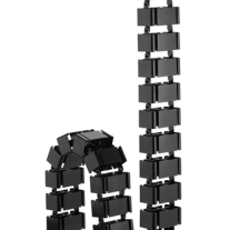 Brateck CC10-1-B  Quad Entry Vertebrae Cable Management Spine Material.Steel,ABS Dimensions 1300x67x35mm -- Black
