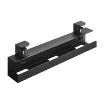 Brateck CC11-9B  Clamp-On Under Desk Cable Tray --  Black 600x100x178mm, 5kg  (23.6'x3.9'x7')