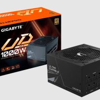 Gigabyte GP-UD1000GM 1000W ATX PSU Power Supply 80+ Gold >90% 120mm Fan Black Flat Cables Single +12V Rail Japanese >100K Hrs