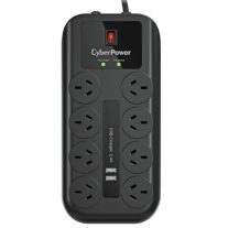 CyberPower CPSURGE08ANZUSB 8 Outlet Surge Protected Power Board
