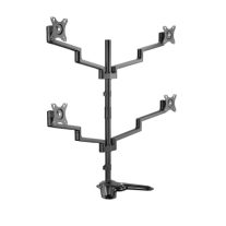 Brateck LDT72-T048  LDT72-T048 PREMIUM ALUMINUM ARTICULATING MONITOR STAND, from 17'-32', weight capacity 6kg, 180° Rotation