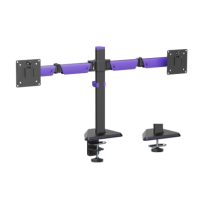 Brateck LDT89-C024  LDT89-C024 Matte Black Amethyst Articulating Gaming Dual Monitor Arm,  Fit Screen Size: 17'-32', Screen Quantity: 2