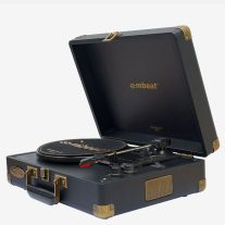 mbeat®  Woodstock 2 Black Retro Turntable Player 3-in-1 Audio Featuring 3 speed settings Bluetooth Package Weight: 3.2kg MB-TR96BLK
