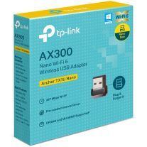 Archer TX1U Nano TP-Link Archer TX1U Nano AX300 Nano Wi-Fi 6 Wireless USB Adapter , 287 Mbps at 2.4 GHz ,  Internal Antennas, USB 2.0 , MU-MIMO, OFDMA