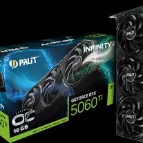 Palit NE7506T019T1-GB2061S PALIT RTX5060Ti INFINITY 3 16GB GDDR7 128bit 3-DP HDMI NE7506T019T1-GB2061S