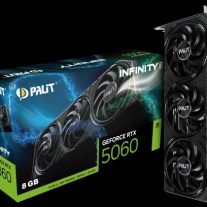 Palit NE75060019P1-GB2063S PALIT RTX5060 INFINITY 3 8GB GDDR7 128bit 3-DP HDMI NE75060019P1-GB2063S [EX-DEMO]