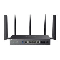 DR3650v-4G TP-Link DR3650v-4G Omada 4G+ Cat6 AX3000 Wi-Fi 6 Gigabit Desktop DSL Gateway, 574Mbps@2.4GHz + 2402Mbps@5GHz(HE160), VDSL2 350 350/60, VoIP