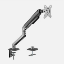 Brateck LDT63-C012-B  Single Monitor Economical Spring-Assisted Monitor Arm Fit Most 17'-32' Monitors, Up to 9kg per screen VESA 75x75/100x100  Space Grey