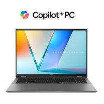 ASUS Vivobook 16 Flip 16' INTEL CORE ULTRA 7 258V 3K (2880x1800) OLED 16:10 LPDDR5X 32GB 1TB PCIEG4 Matte Grey Win11 Pro ~47TOPS Co-pilot+ Notebook TP3607SA-RJ019X