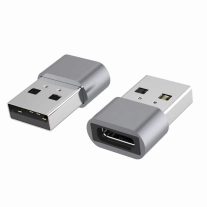 Astrotek USB-C to USB-A Type C Female to Type-A Male OTG Adapter 480Mhz For Laptop, Wall Chargers,Phone Sliver